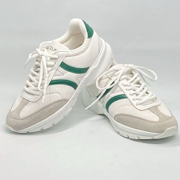 Celine CR-01 Suede-Trimmed Leather and Mesh Sneakers size 37 - Picture 9 of 15